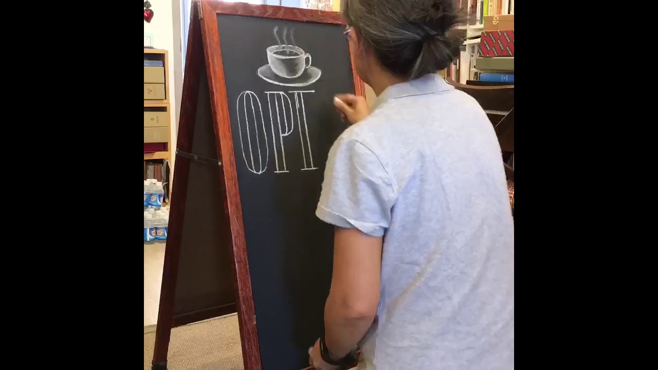 Chalkboard lettering for The Buttery 