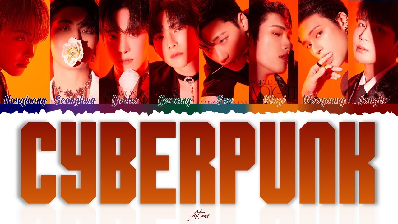 ATEEZ - CYBERPUNK JAPANESE VER [Color Coded Lyrics Kan/Rom/Eng]