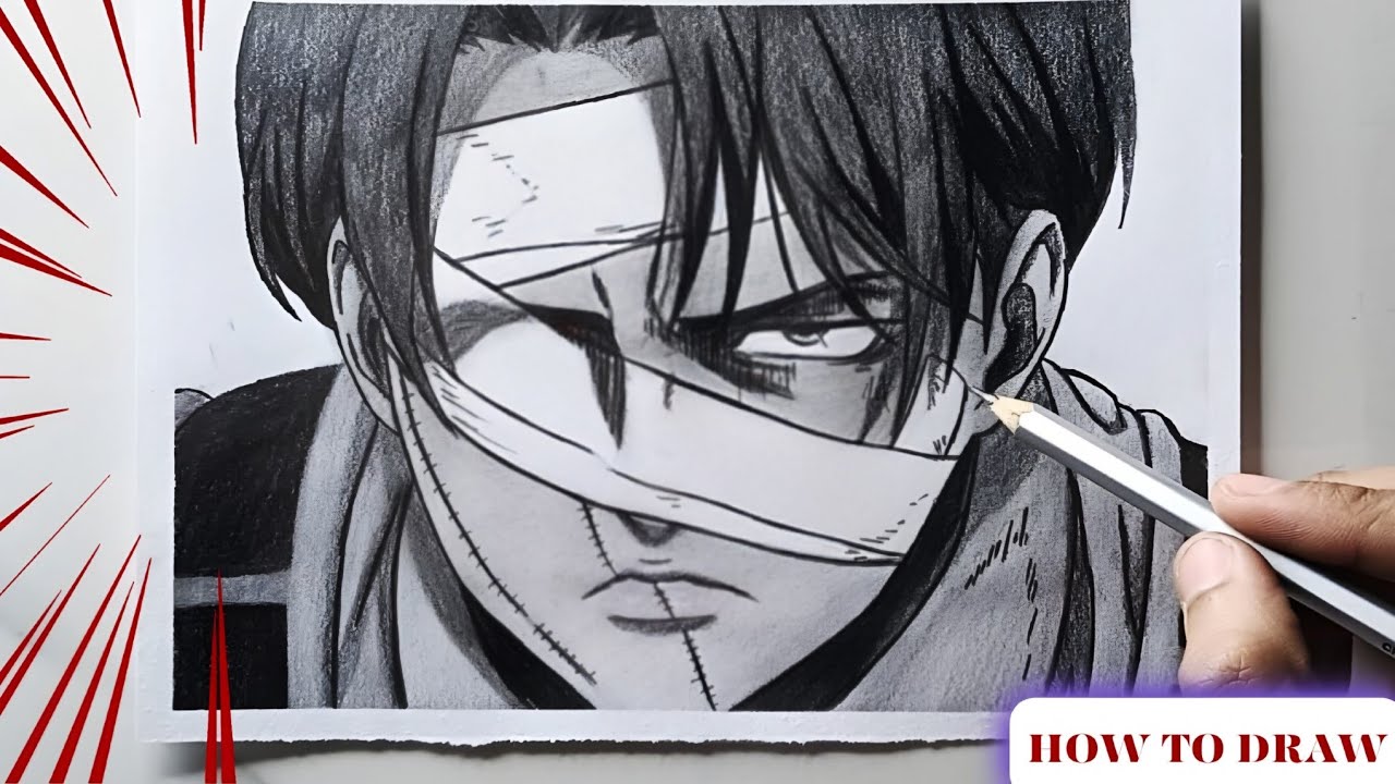 Levi Ackerman Hyper Realistic Sketch 😱 | Attack on Titan Fan Art | Anime Drawing Process 🔥