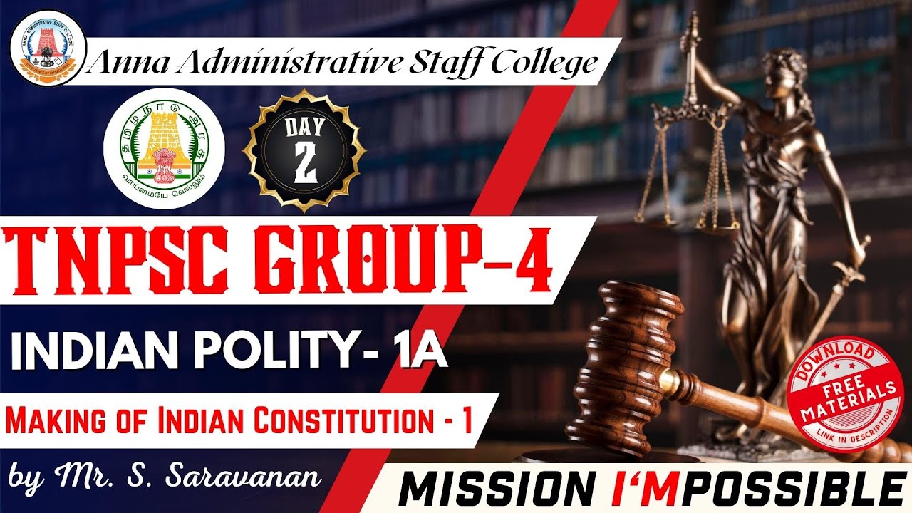 MISSION I'MPOSSIBLE | Day 2 | Making of Indian Constitution | Indian Polity | G4 | Mr. S. Saravanan