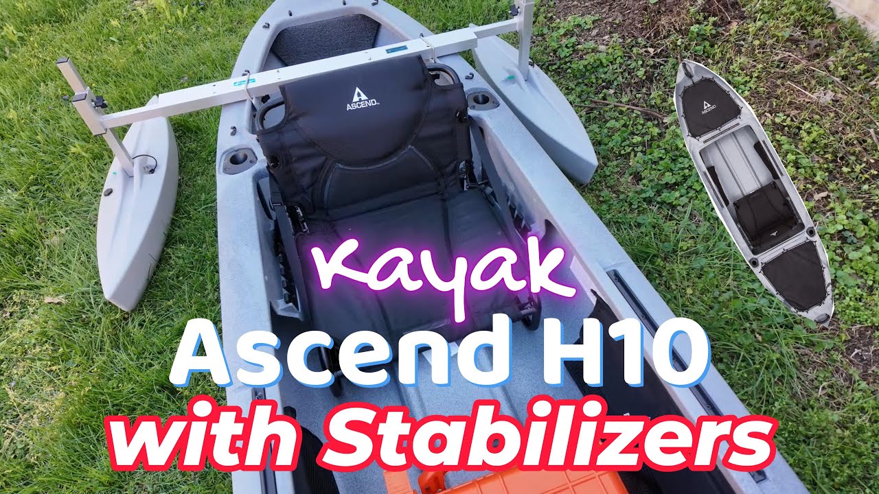 Ascend H10 2025 kayak with stabilizers overview