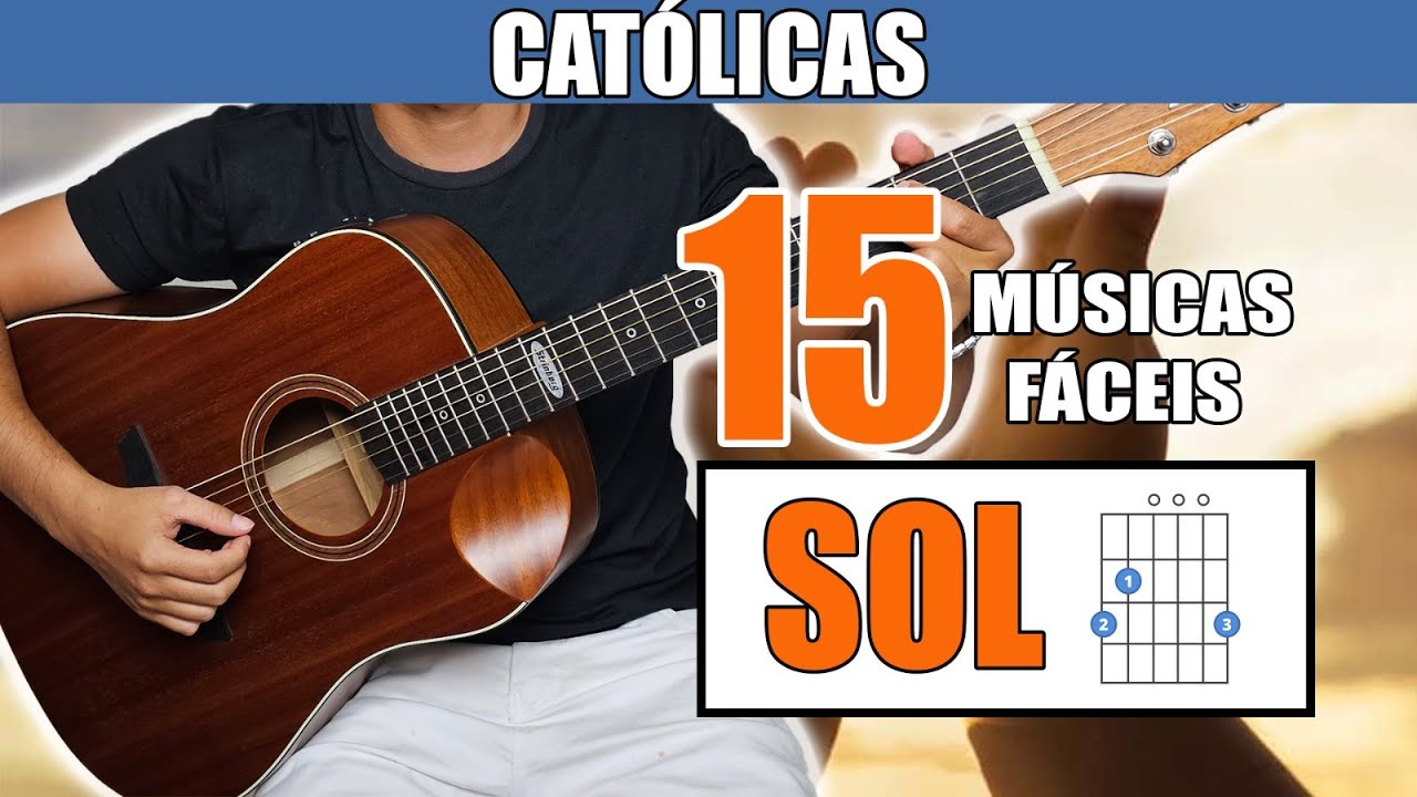 Aprenda 15 MÚSICAS CATÓLICAS NO VIOLÃO com 4 Acordes SIMPLIFICADAS