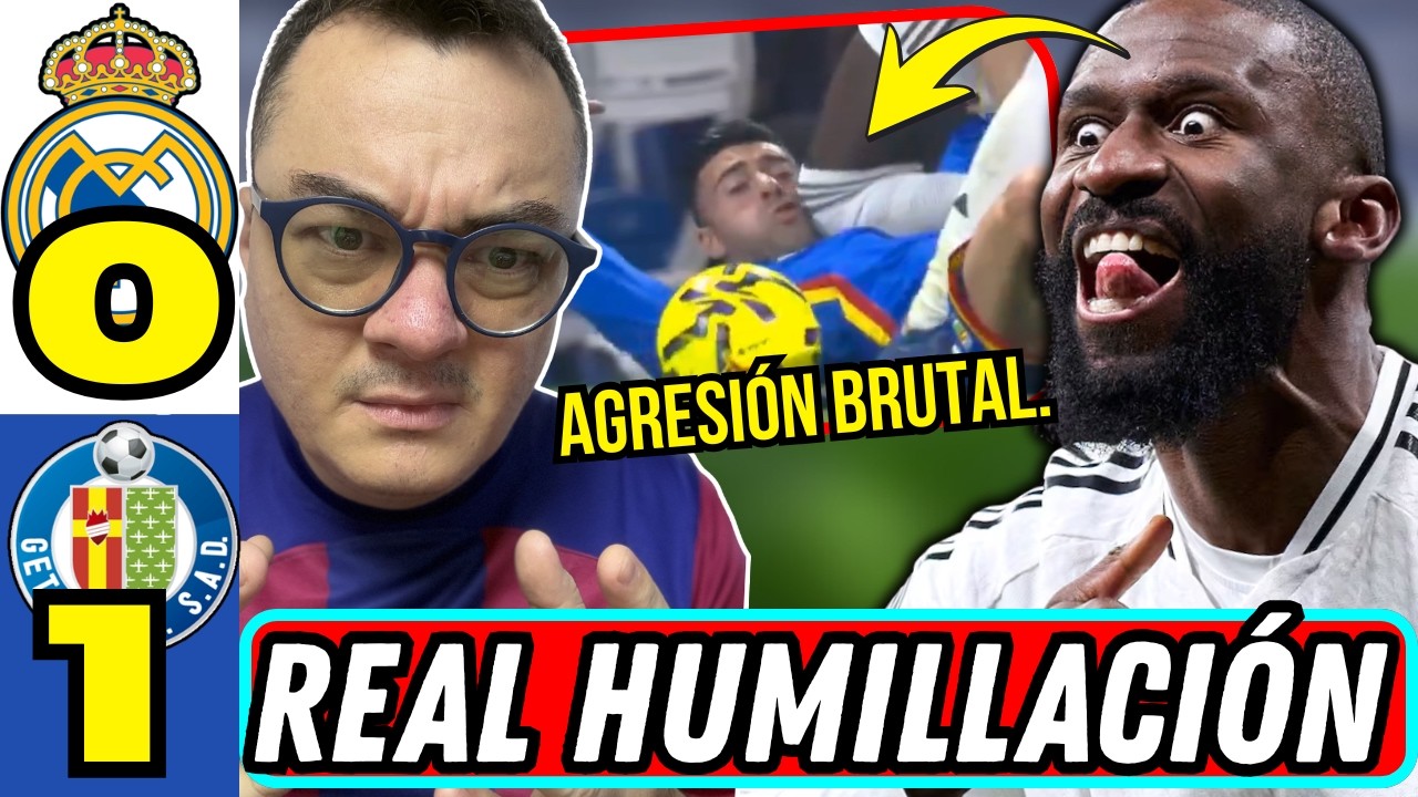 ¡BRUTAL! HUMILLADOS EN EL BERNABÉU, RUDIGER HACE AGRESIÓN DE CARCEL, IMPUNIDAD TOTAL.