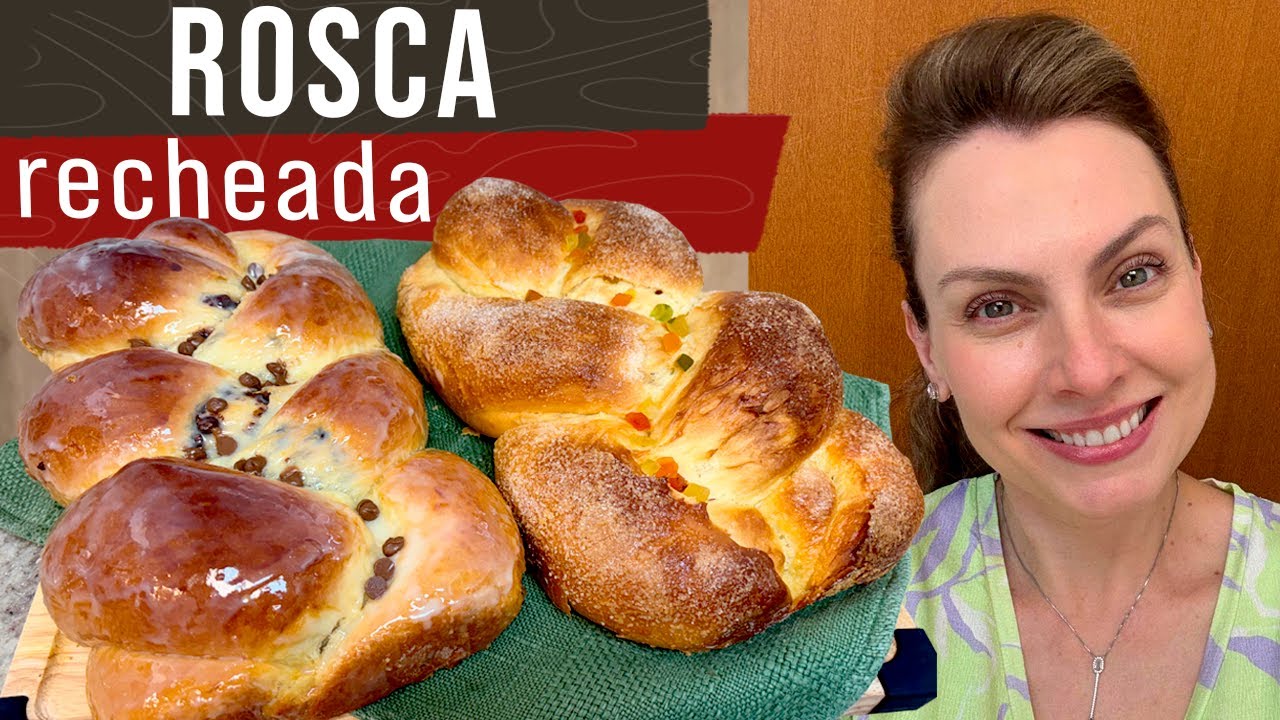ROSCA DOCE DE LEITE CONDENSADO - FOFINHA, 2 Versões Irresistíveis: Frutas Cristalizadas e Chocolate!