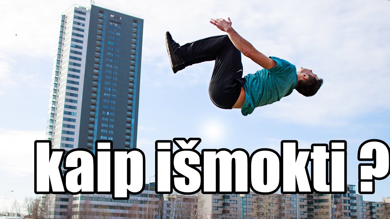 KAIP IŠMOKTI BACKFLIP | ATBULINIS SALTO PAMOKA