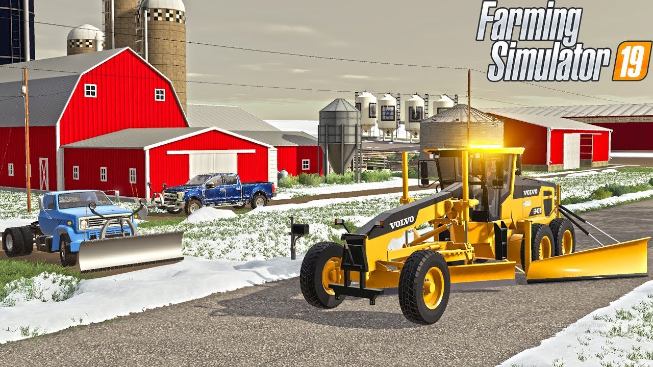 OUR FARM IS FROZEN! | SNOWPLOWING AND RESCUE | FARMING SIMULATOR 2019