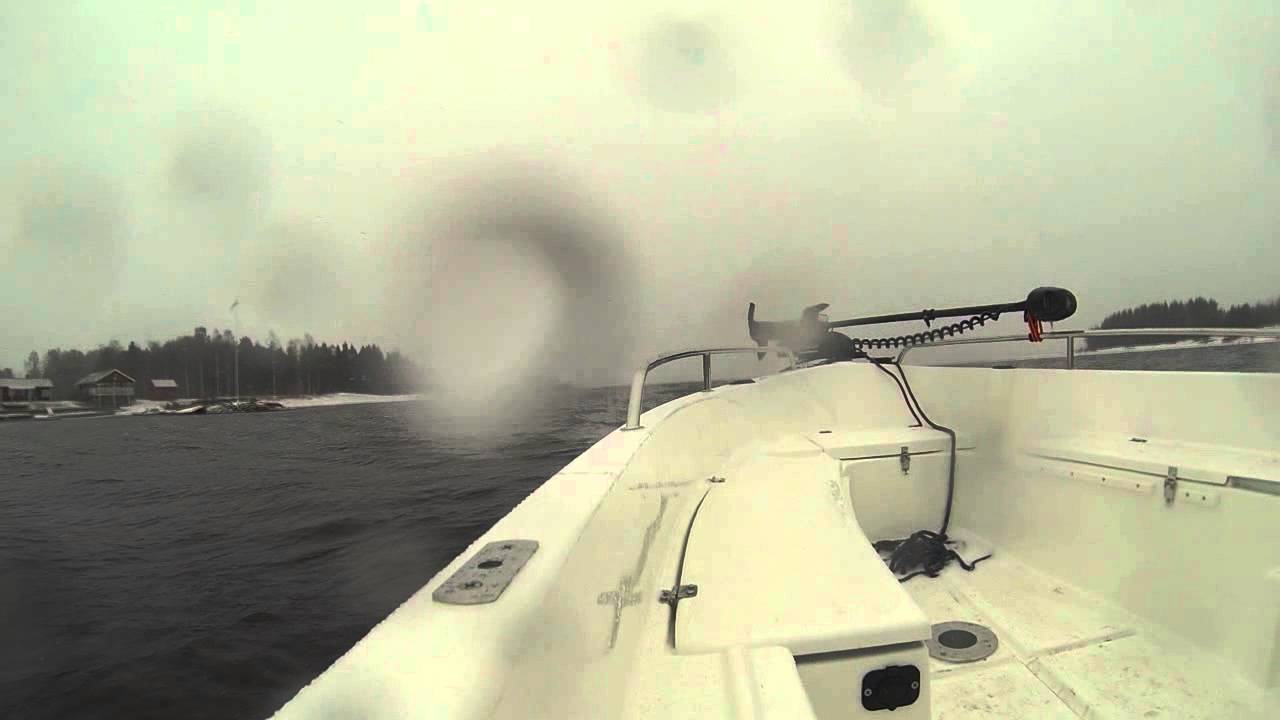 420 vertical Pro test i snöstorm