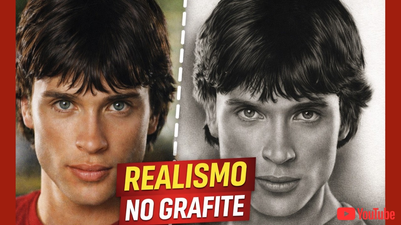 Como Desenhar Retrato Realista do Zero (Segredos de Luz e Sombra no Grafite)