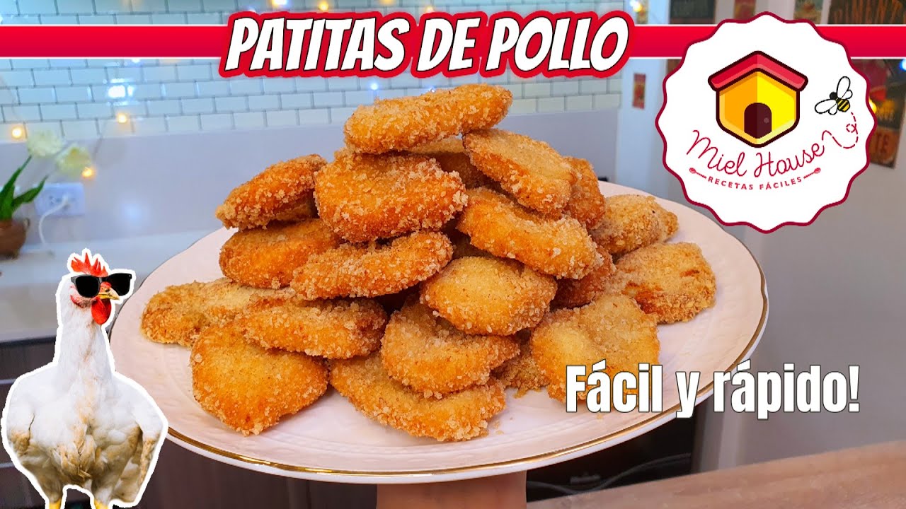 Nuggets de pollo FÁCILES Y RÁPIDOS pocos ingredientes PATITAS DE POLLO