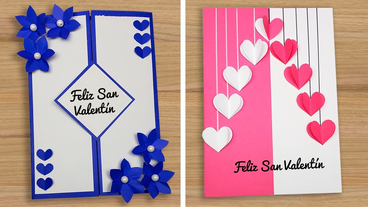 2 tarjetas para San Valentín | DIY Valentine's Day Card