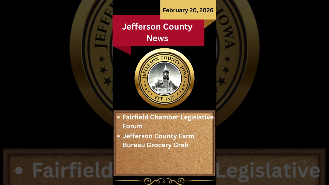 Jefferson County News: Farm Bureau Grocery Grab & Fairfield Chamber Legislative Forum