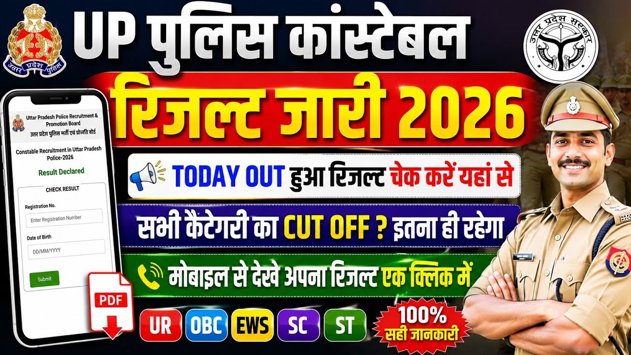 UP Police Constable Result Date | How To Check UP Police Constable Result 2026 ! UP Police Result 