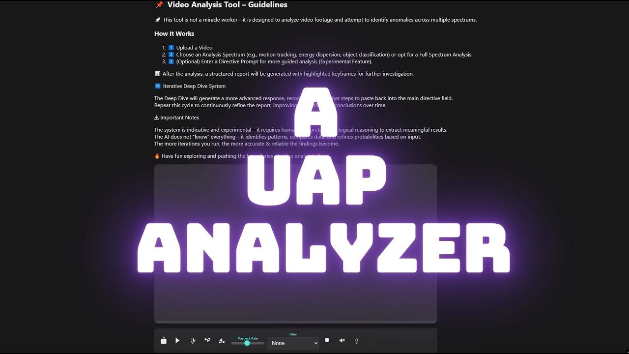 Free UFO/UAP Video Analysis Tool: SpectraVis – Free Open Source Video Analyzer | by De'wolf |