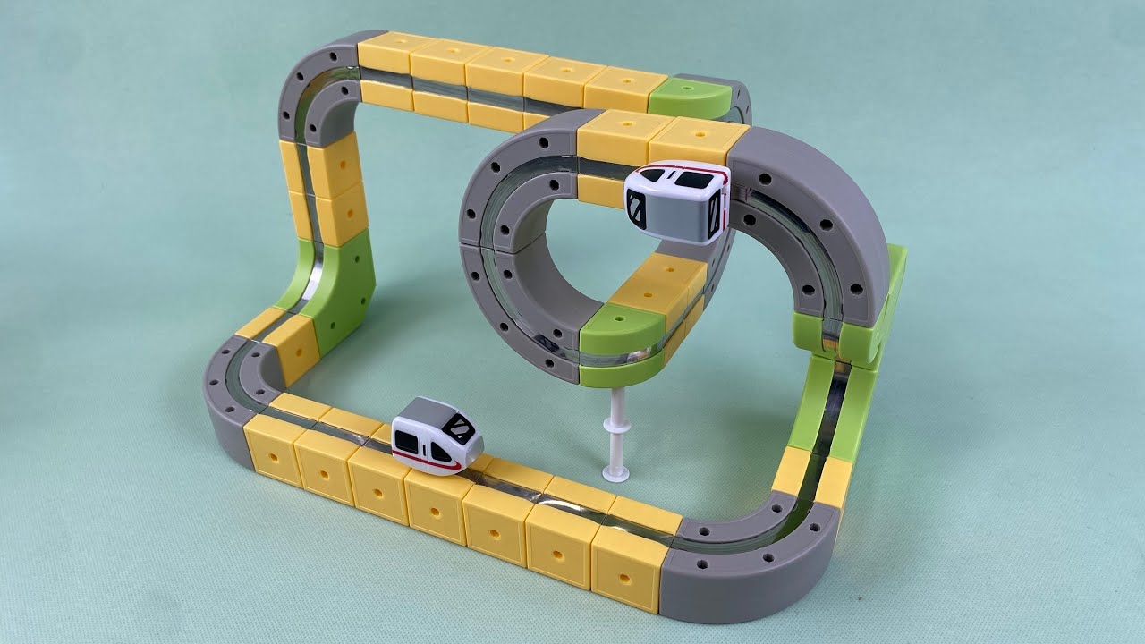100 in 1 DIY Magnetic Cube Blocks Track Car Unboxing | 5 Mins Satisfying ASMR Amazon Toy Review