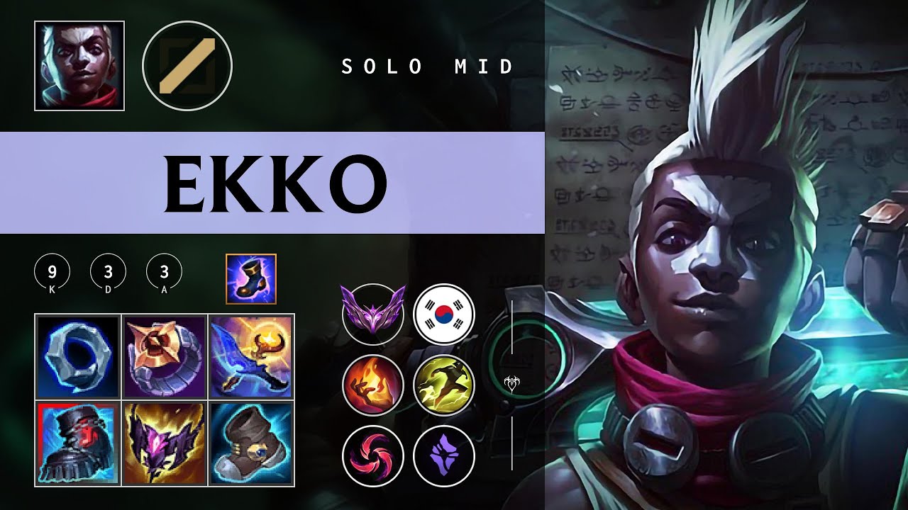 Ekko Mid vs Syndra - KR Master Patch 26.01