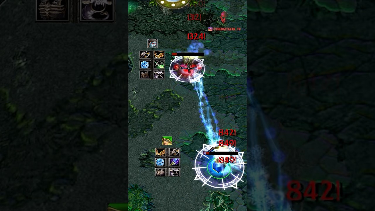 DOTA DROW RANGER vs WINDRUNNER 1v1 LEGENDARY FIGHT