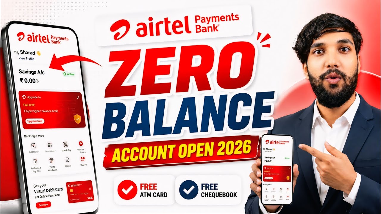 Airtel Payment Bank Account Open 2026 | Airtel Payment Bank Account Kaise Khole |Airtel Payment Bank