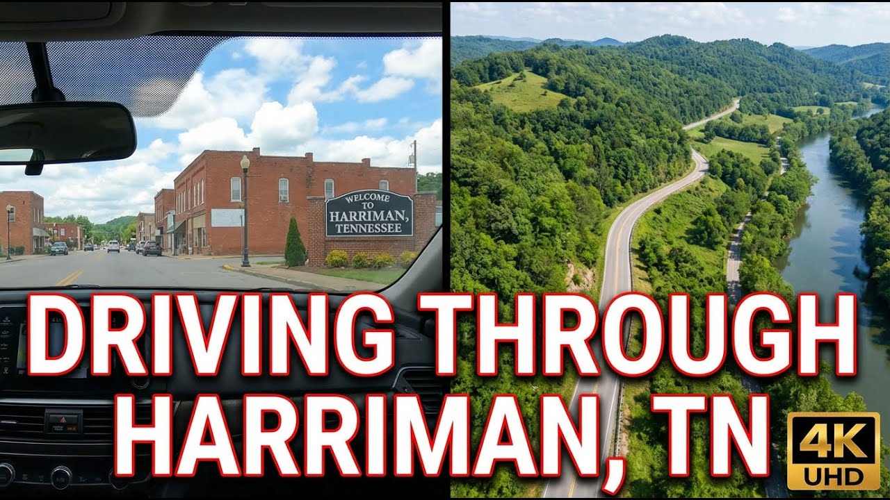 Driving Through Harriman, Tennessee in 4K