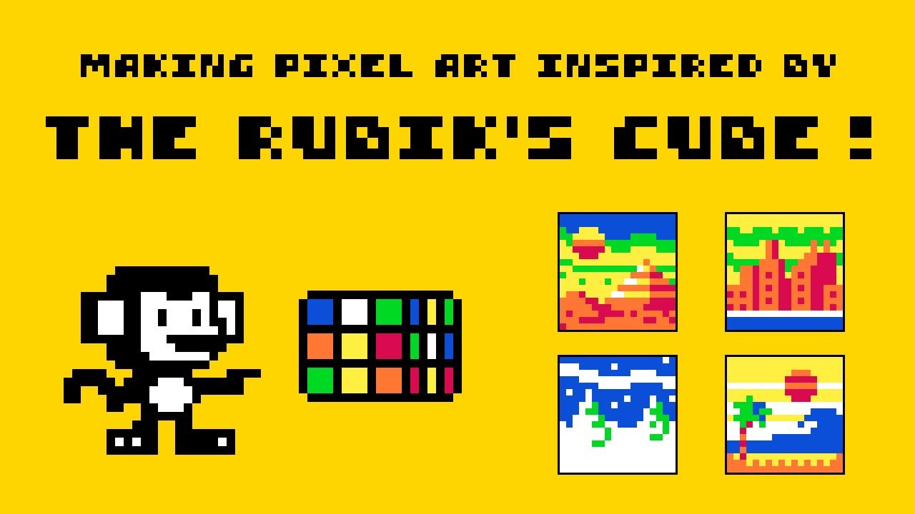 Pixel Art Inspired by the Rubik's Cube!