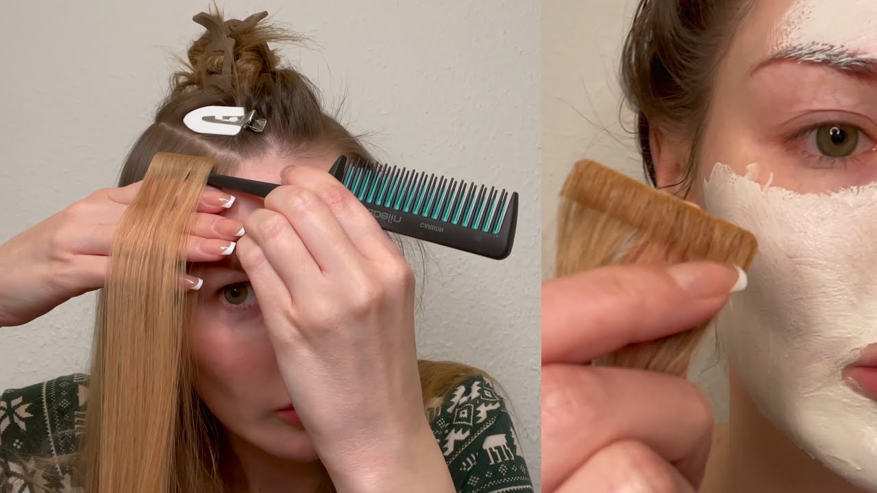 Seamless Tape in Extensions Verdichtung selber einsetzen