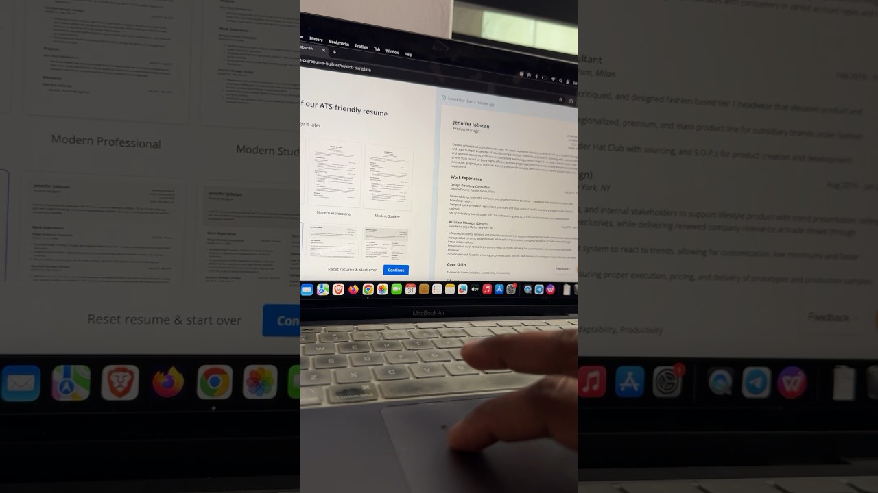 Create ATS friendly resume