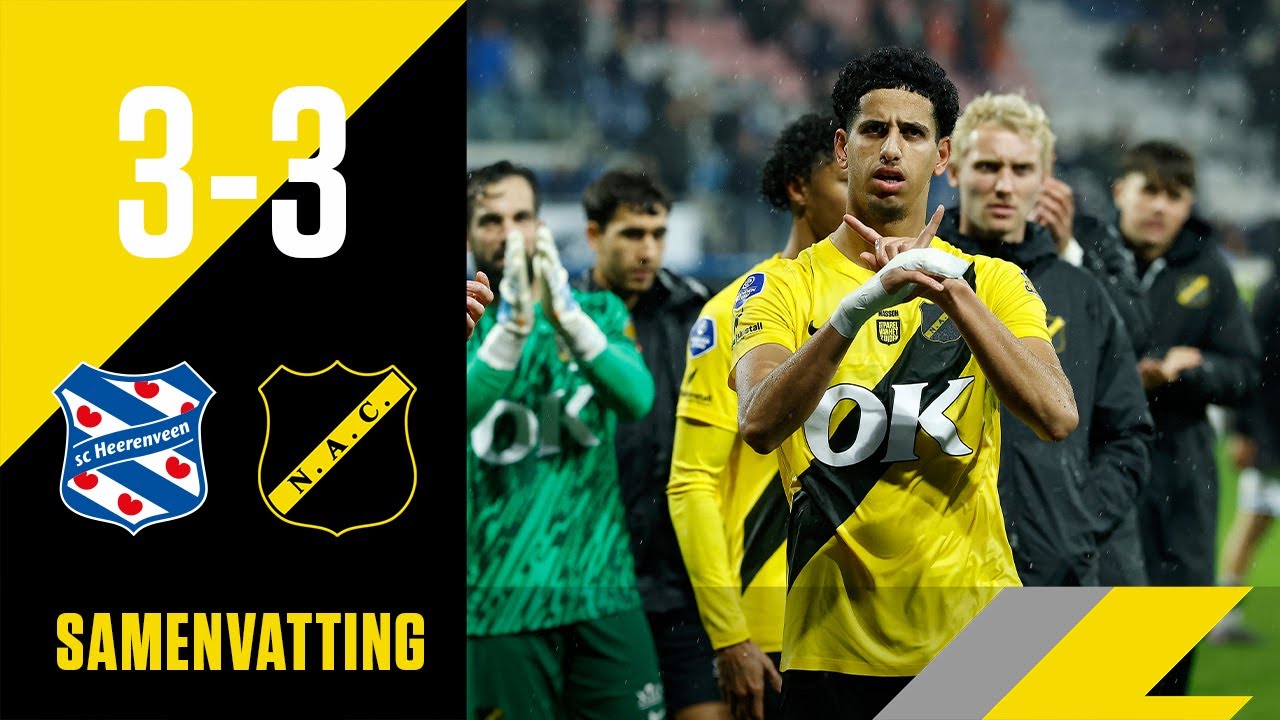 SAMENVATTING | SC Heerenveen - NAC | 3-3 | 2025/2026