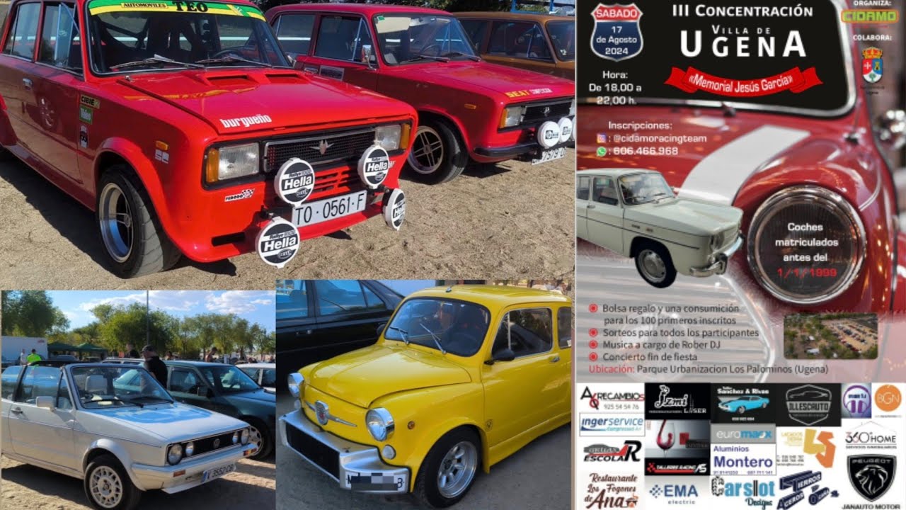 III Concentración de coches clásicos en Ugena (Toledo) 17/8/2024