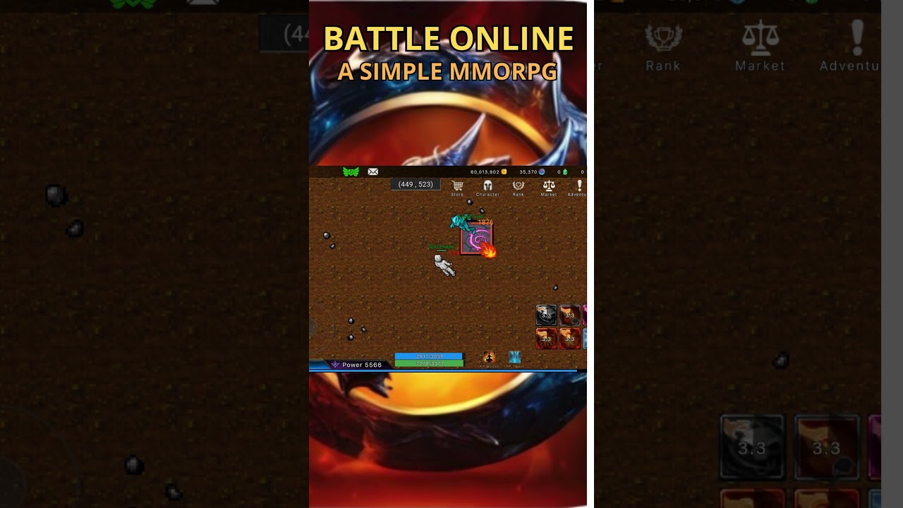 BATTLE ONLINE: A SIMPLE MMORPG #rpg  #gameshorts #gaming #mobile #mobilegaming