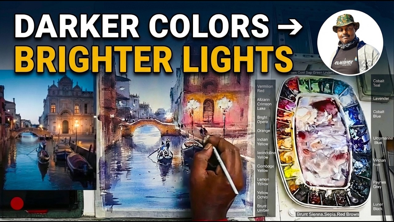 How to Paint Atmospheric Italian Streets in Watercolor | Achintya Hazra
