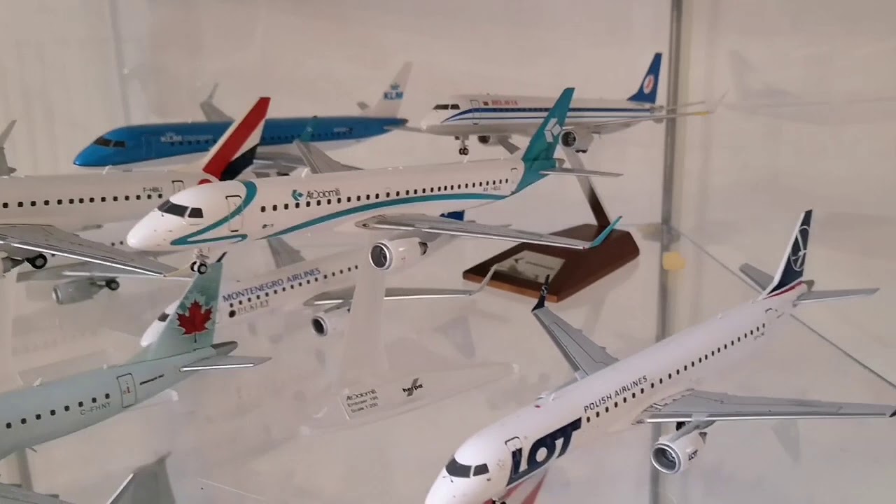 My diecast and plastic 1/200 aircraft collection.