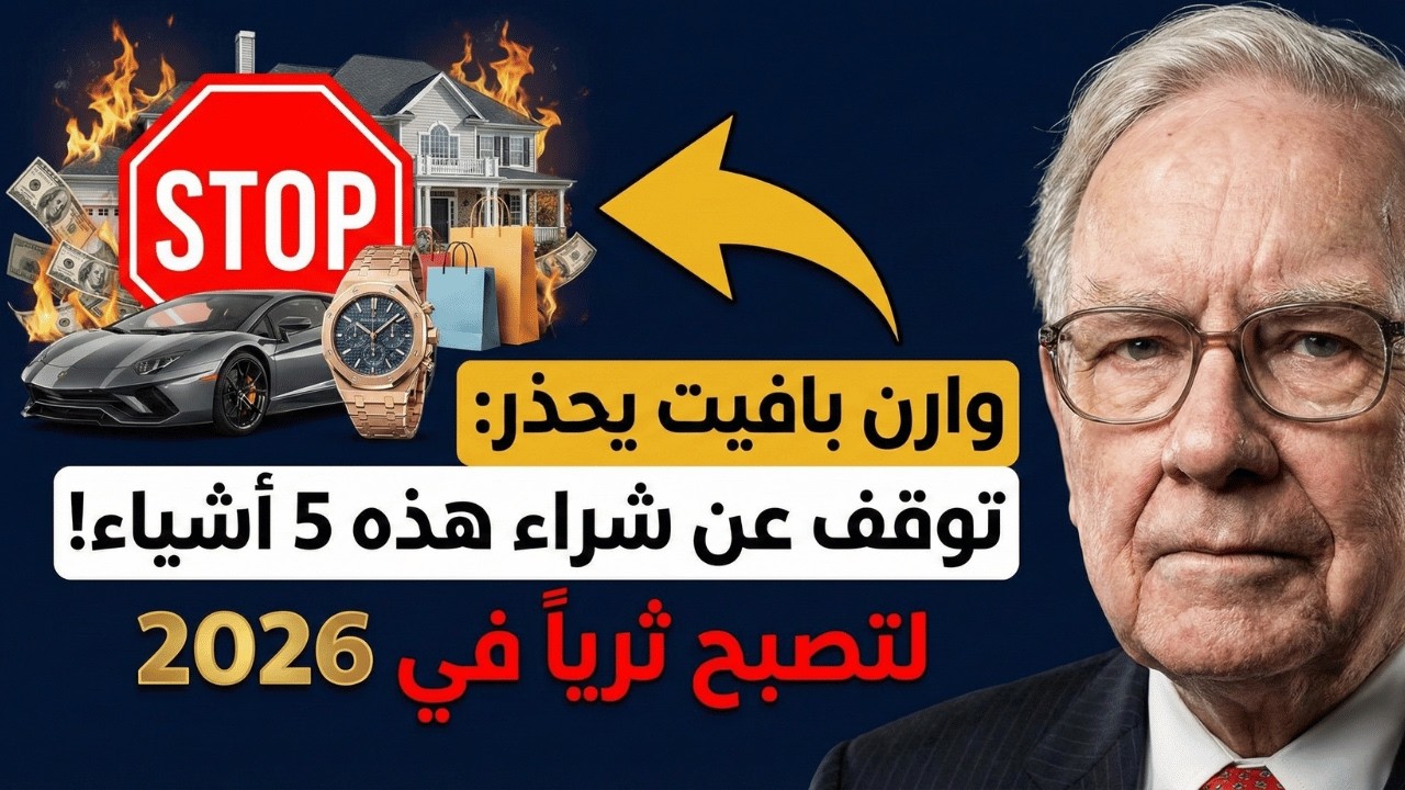وارن بافت يحذر: توقف عن شراء هذه الأشياء الـ 5 لتصبح ثرياً في 2026 🛑