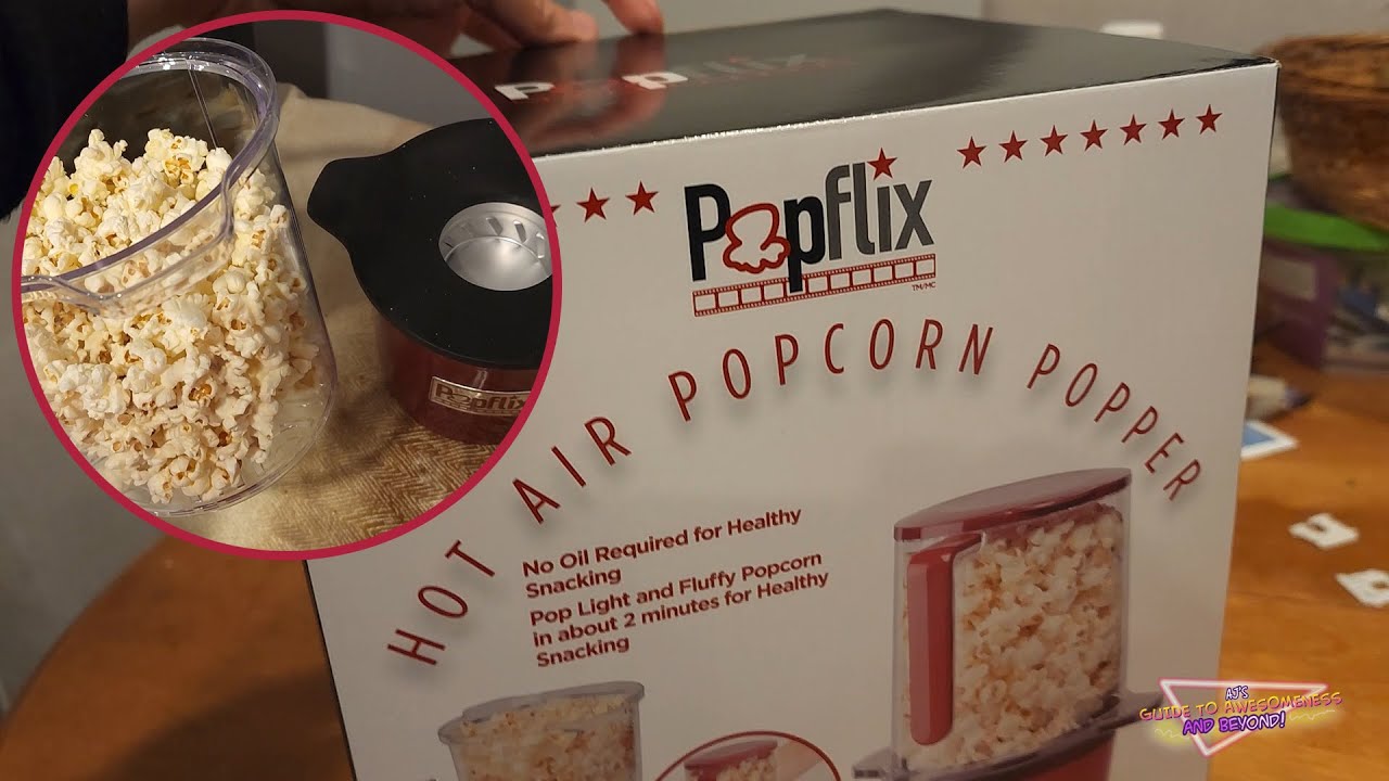 Электрическая попкорница Popflix на 8 чашек - распаковка и обзор.