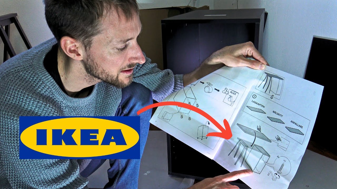 Montage du meuble IKEA ALEX + LAGKAPTEN (Version porte et bureau)