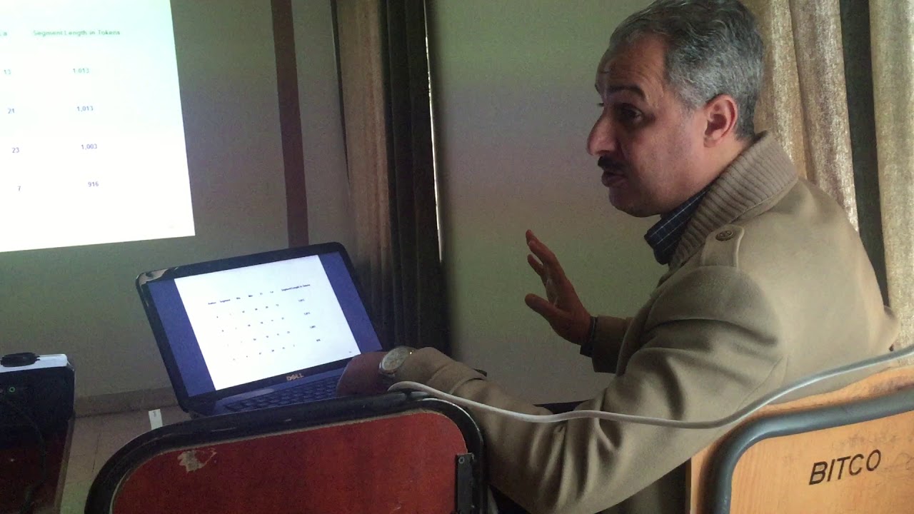 Corpus Linguistics in Arabic: Part Two  by Prof. Khalid Shakir (PhD)
