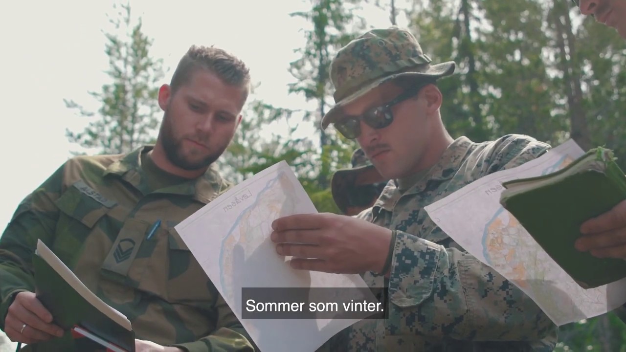 HV-12 i Haltdalen med U.S. Marine Corps