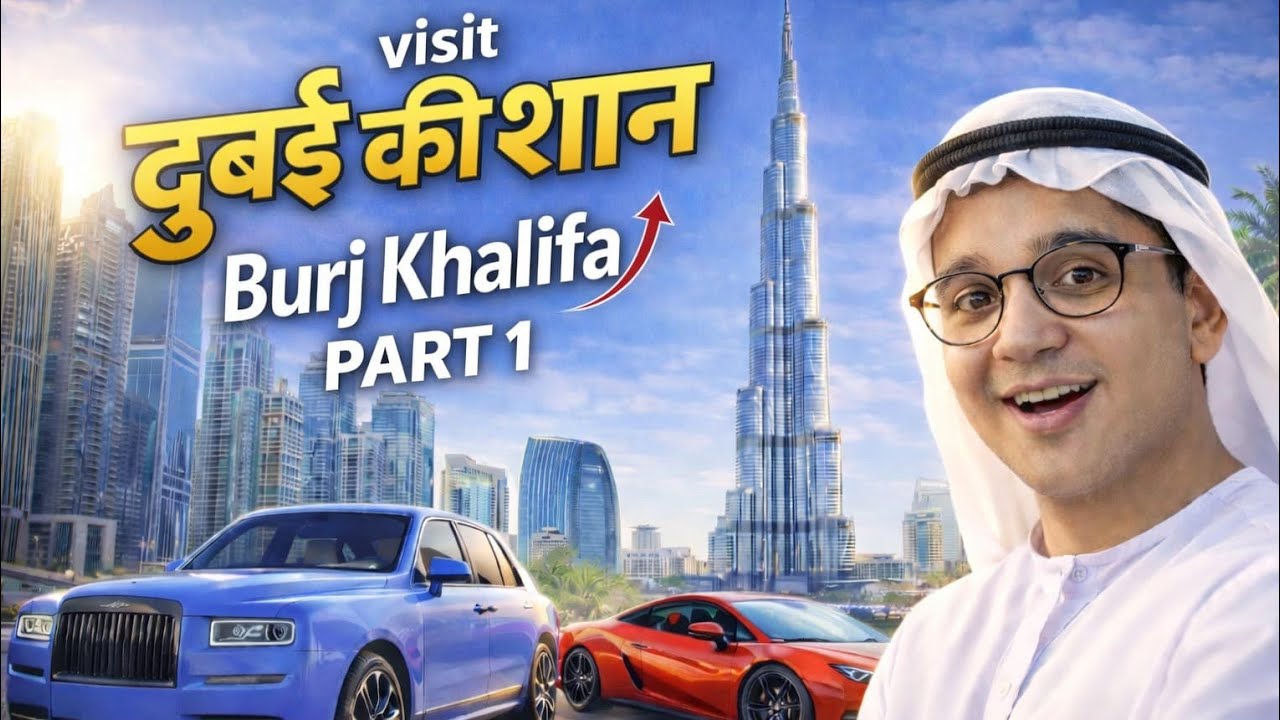 Visit दुबई की शान Burj Khalifa🗼🇦🇪 |Nandish Vlog |Dubai Vlog |दुनिया की सबसे ऊंची बिल्डिंग |Part 01