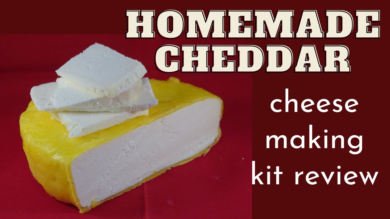 I made white cheddar cheese with a kit from Cheesemaker.ca