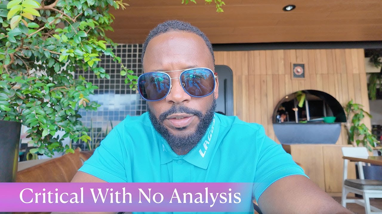 Sunday Sermon || Critical With No Analysis