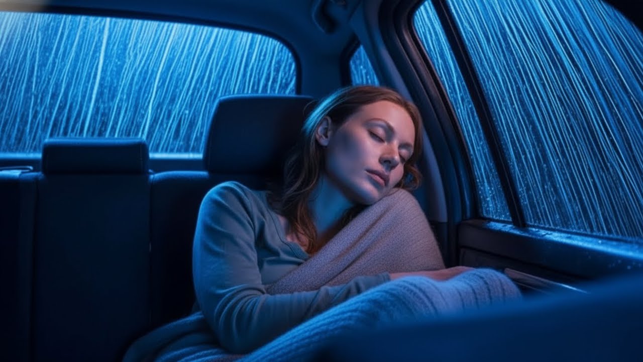 Sleep Instantly as Torrential Rain Covers the Car in Darkness