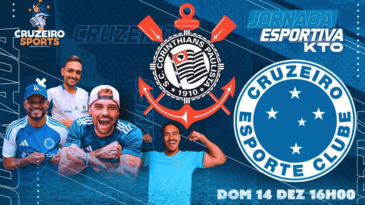 🔴CORINTHIANS X CRUZEIRO | SEMIFINAL COPA DO BRASIL | JORNADA ESPORTIVA KTO CRUZEIRO SPORTS | AO VIVO