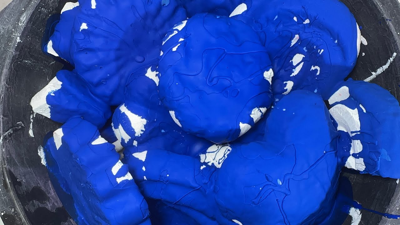 My Vibrant Blue Cs paste Over Squeaky White Reforms | Satisfying