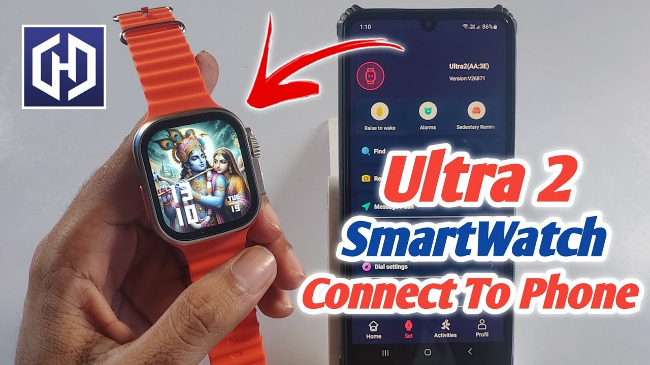 ultra 2 smart watch connect to mobile|ultra 2 watch me photo kaise lagaye|Hiwatch Pro app