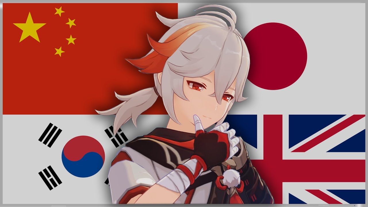 Kazuha Kaedehara in all languages [Genshin Impact]