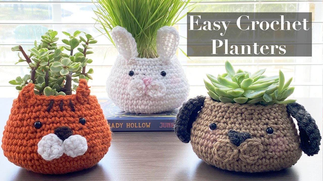 Cute Crochet Plant Holder | Step by Step