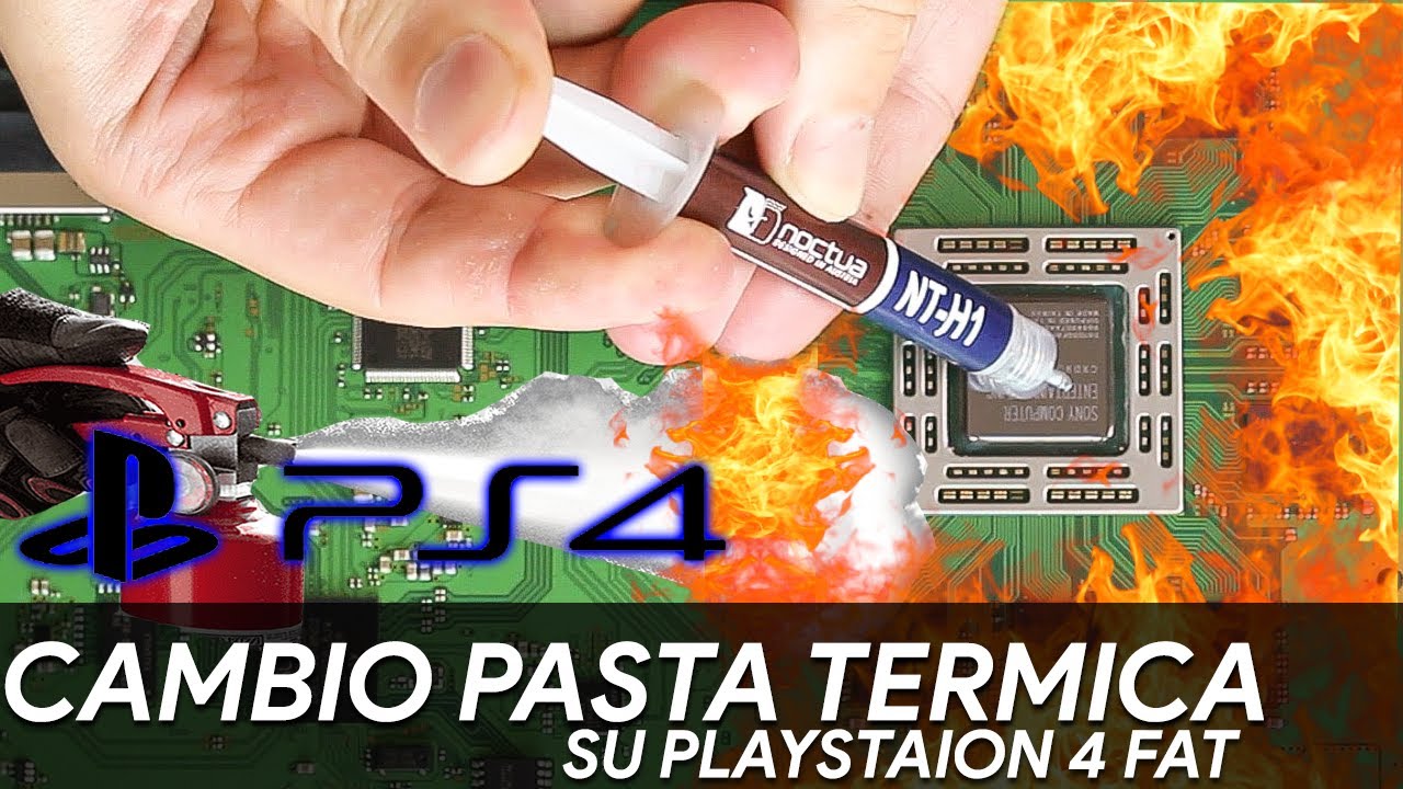 PULIZIA E CAMBIO PASTA TERMOCONDUTTIVA cpu SU PLAYSTATION 4