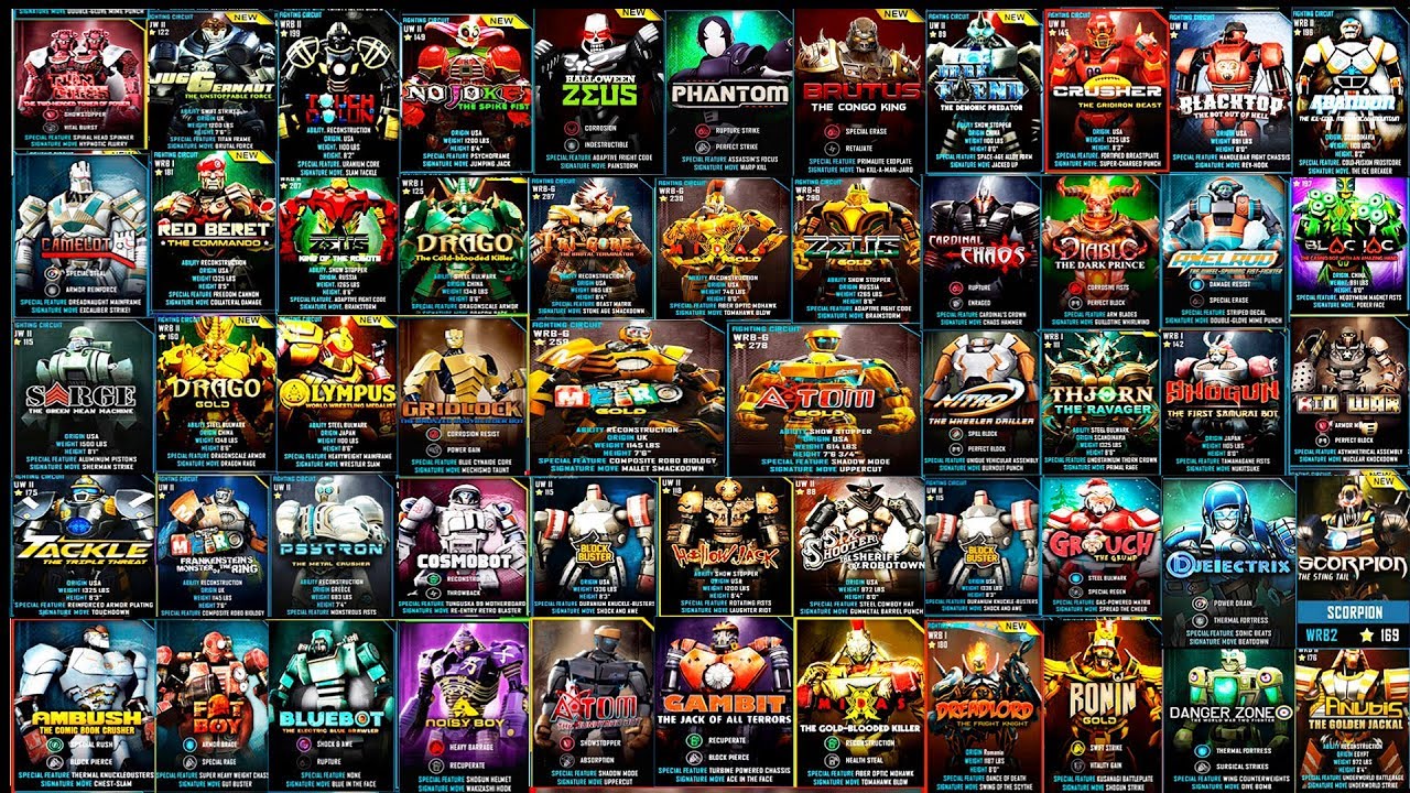 Real Steel WRB ALL ROBOTS REAL STEEL VS ATOM The Junkyard Bot (Живая Сталь) 34.34.964