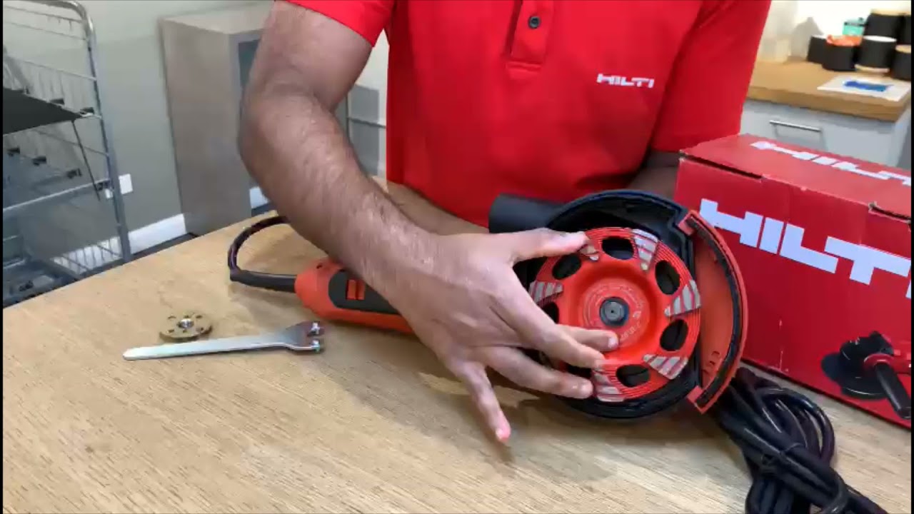 How to attach diamond grinding cup wheels to an angle grinder