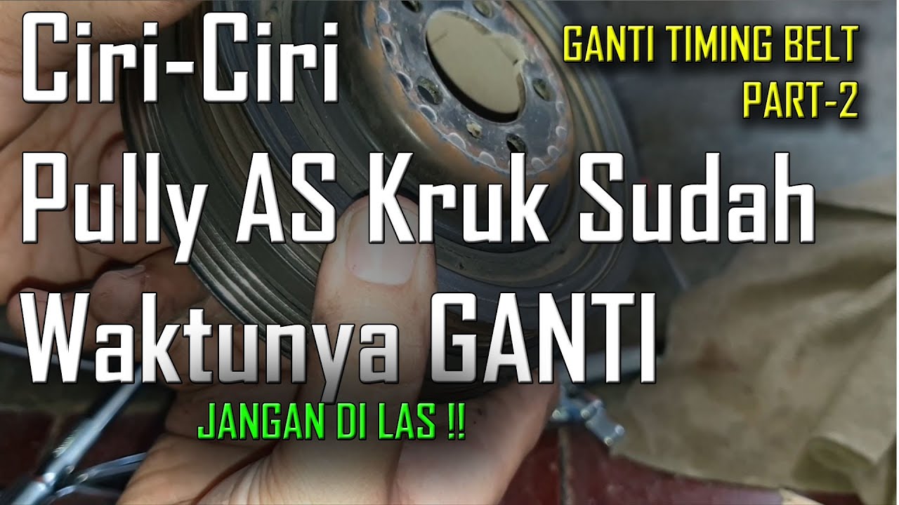 Tutorial Ganti Timing Belt, Fan Belt AC/Dinamo dan Pully AS Kruk Mobil Suzuki Baleno 97 