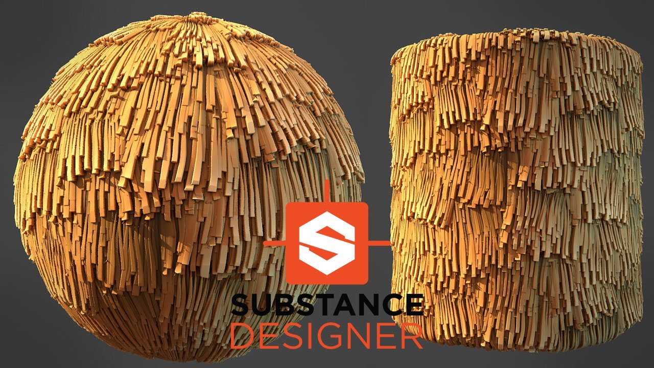 Making Stylized Wheat Roof with Substance Designer