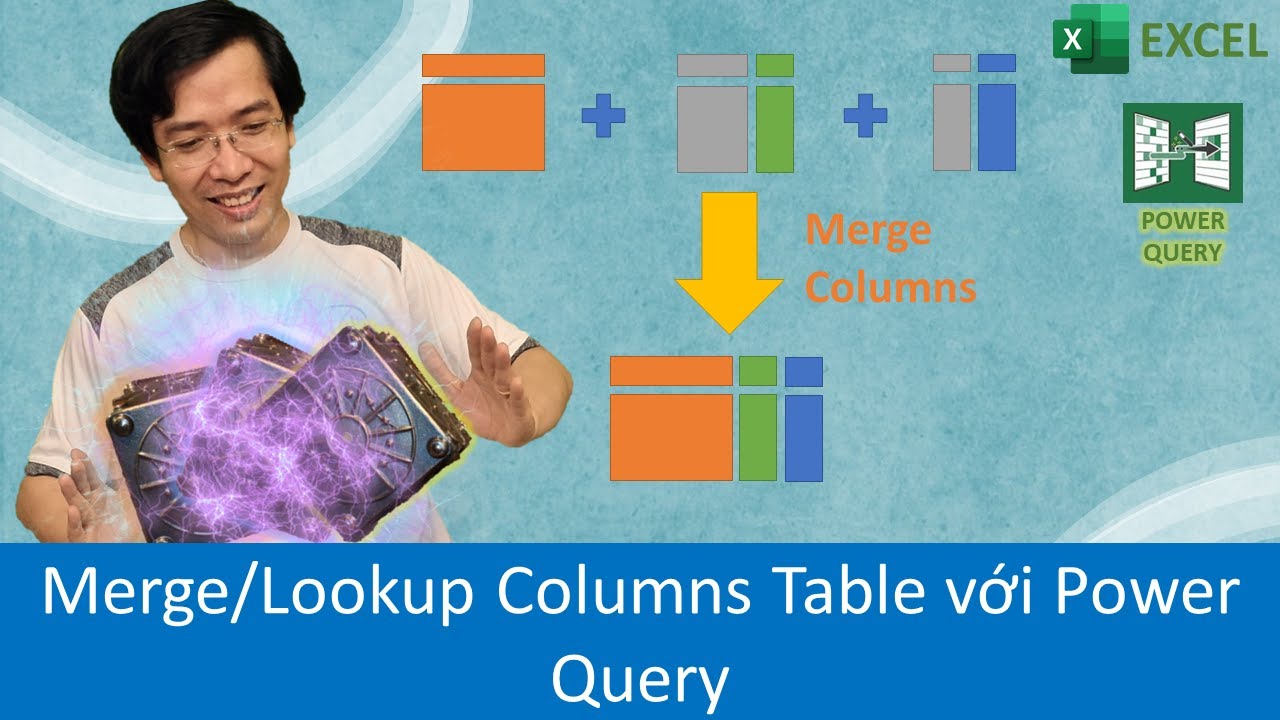 [Excel - Power Query] Merge/“Vlookup” Columns từ nhiều Tables với ví dụ dễ hiểu